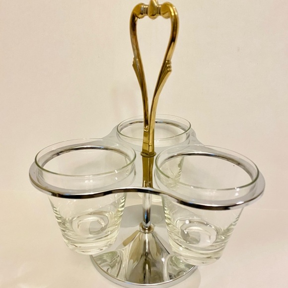 Kromex Other - Vintage Kromex 3 Cup Serving Set